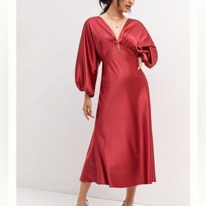 Anthropologie Sachin & Babi Satin Midi Dress | 8